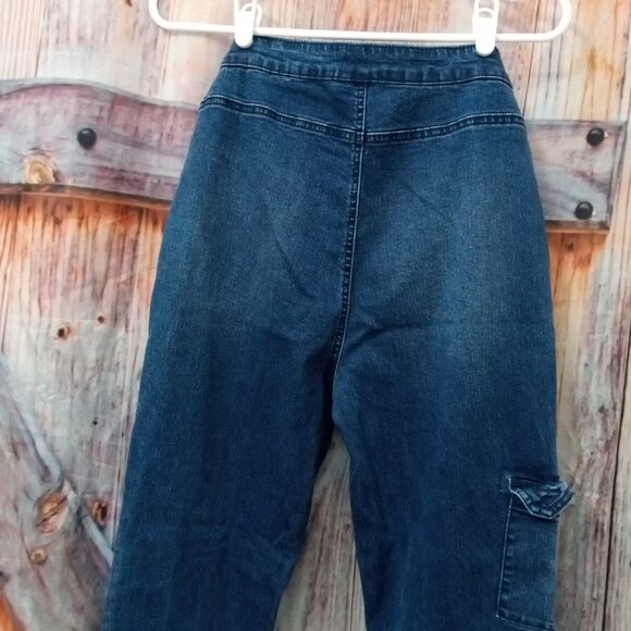 Women's DG2 Diane Gilman Stretch Blue Denim Jeans Size 28 x 28 - Picture 4 of 8